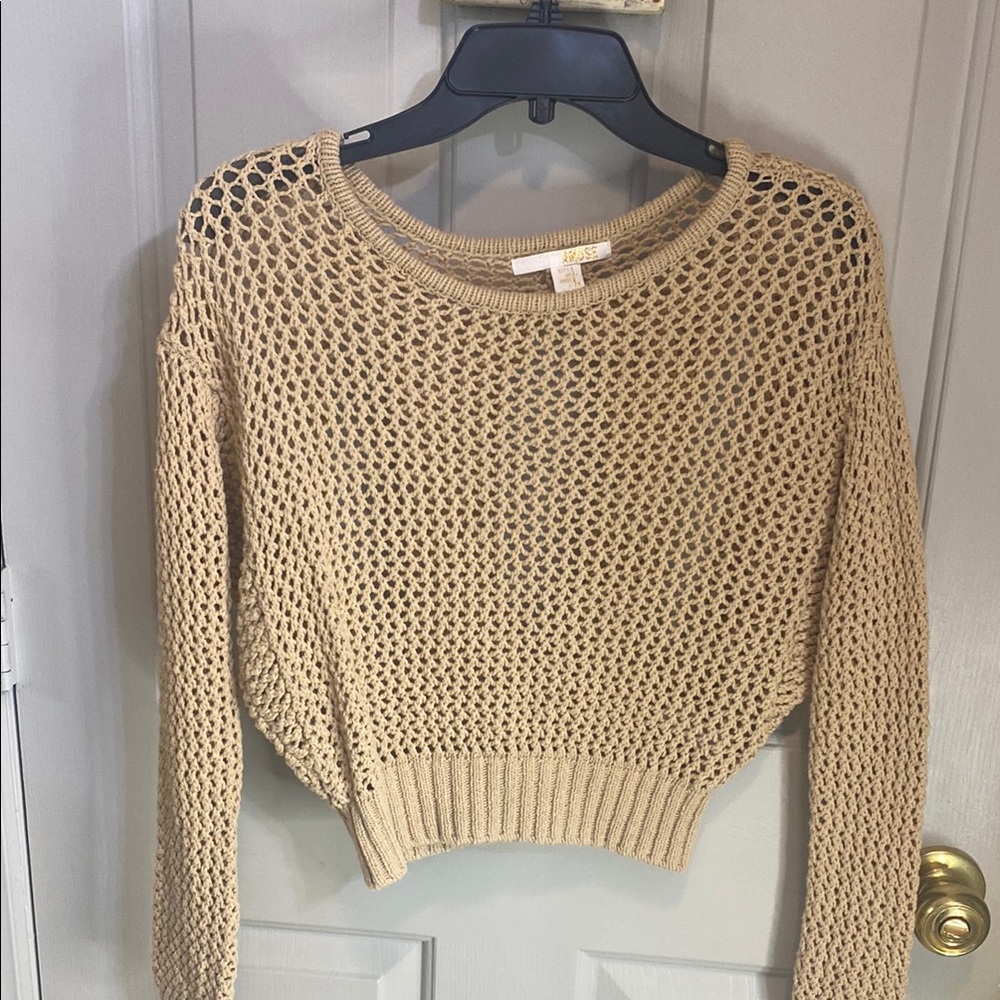 Women's Beige Knit Sweater